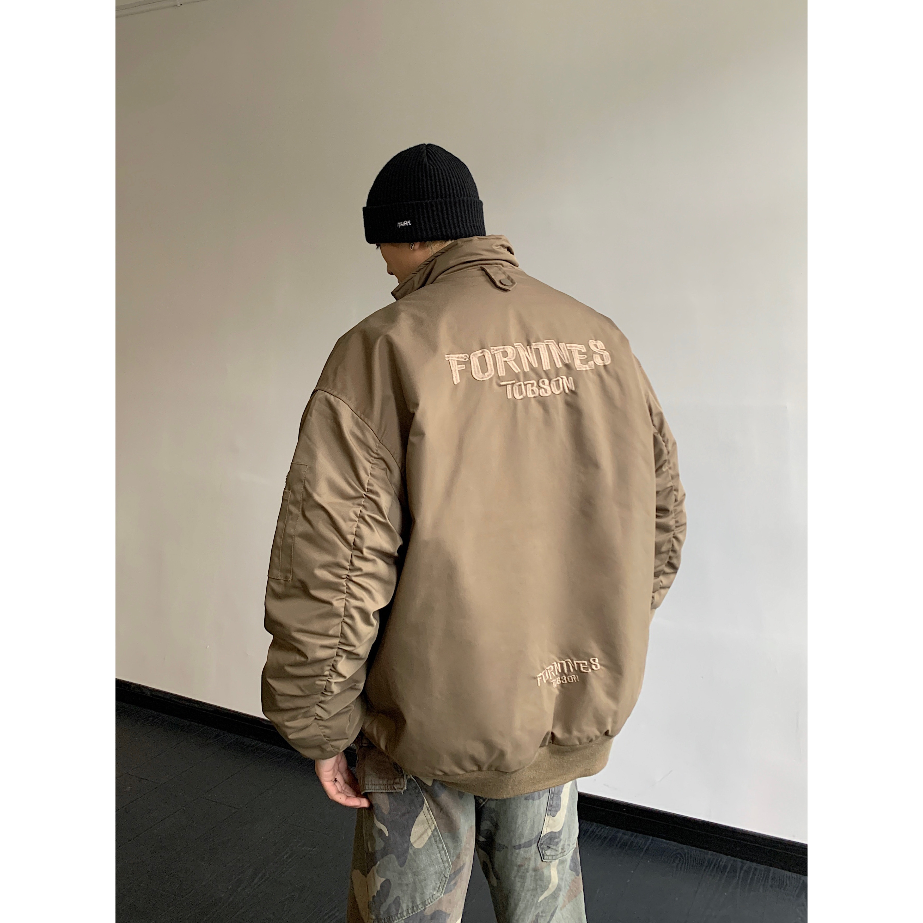 新款潮牌春秋款夹克美式时尚简约设计感棒球服情侣宽松潮