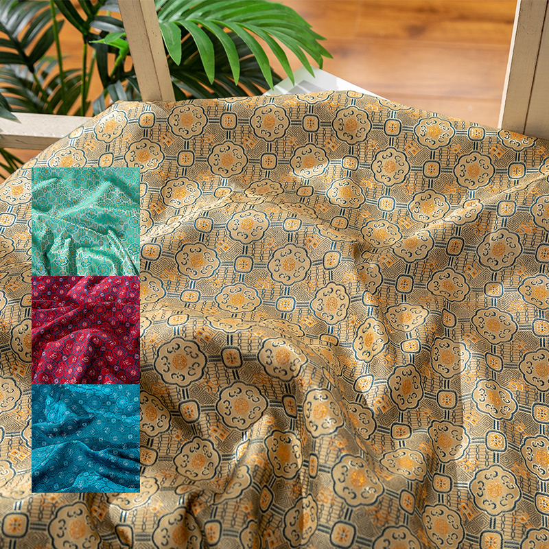 【小扬哥甄选】宋锦布头练手碎布老料口金包团扇包边手工diy荷包