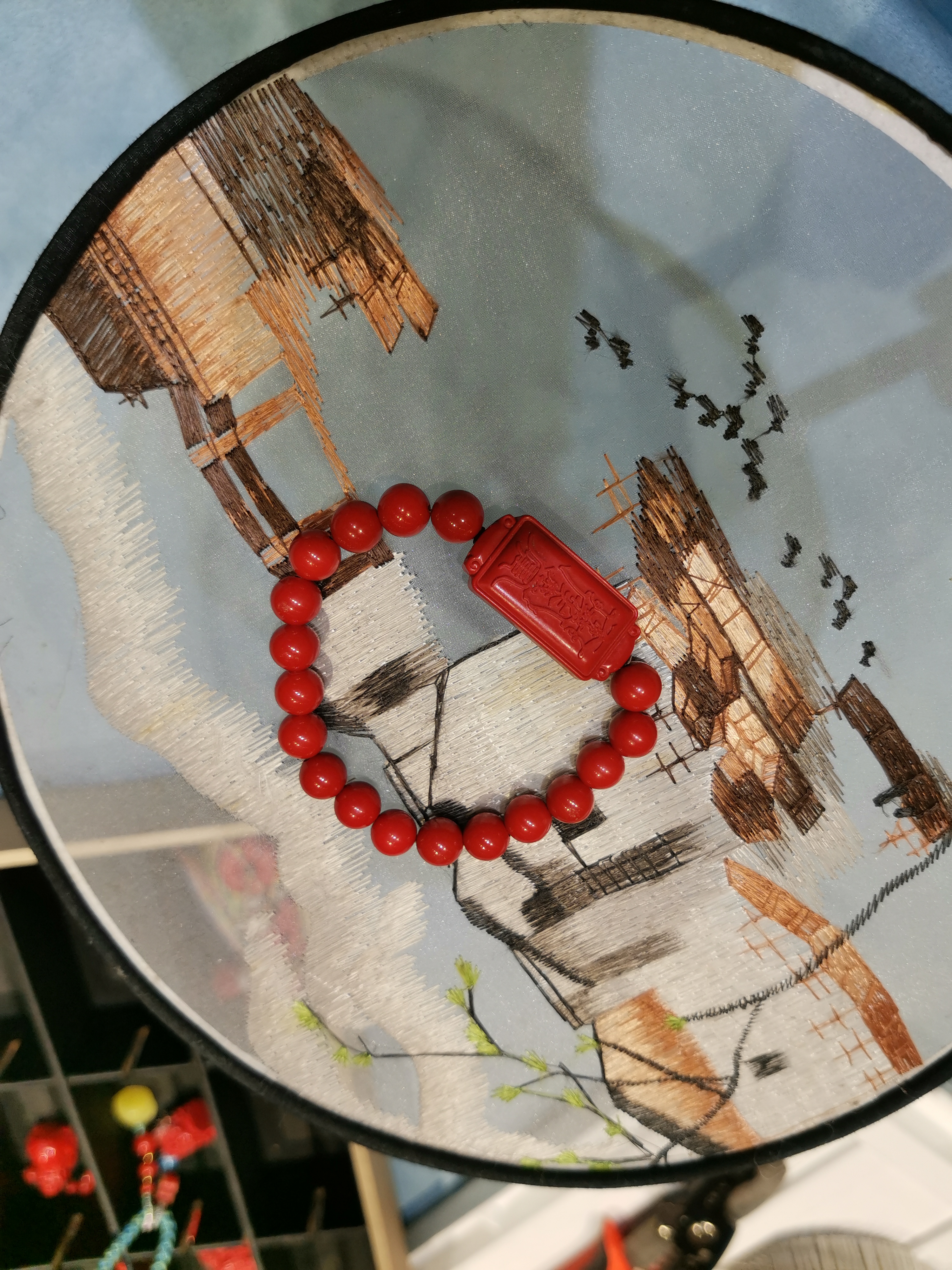 含辰砂工艺品水飞砂太岁珠手串