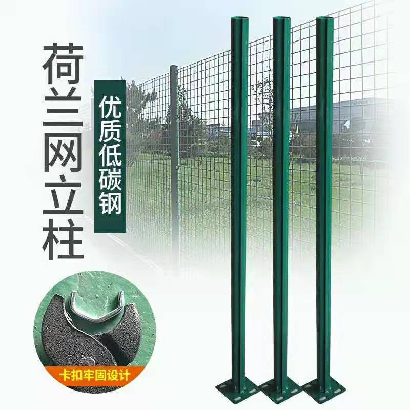 荷兰网立柱燕尾柱立庄立杆室内护栏网隔离网防护网养殖网专用柱子