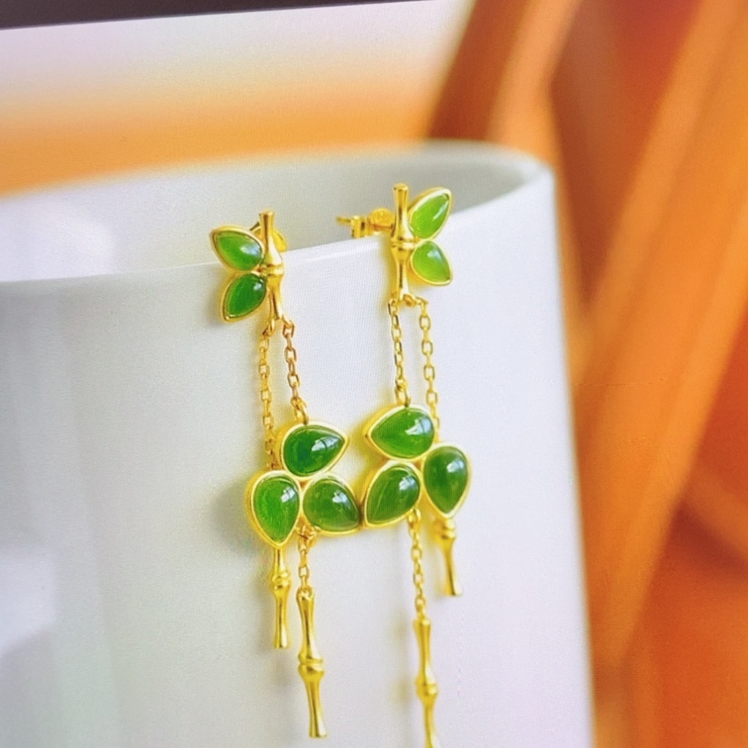 【闪购商品】和田玉耳饰未镶嵌