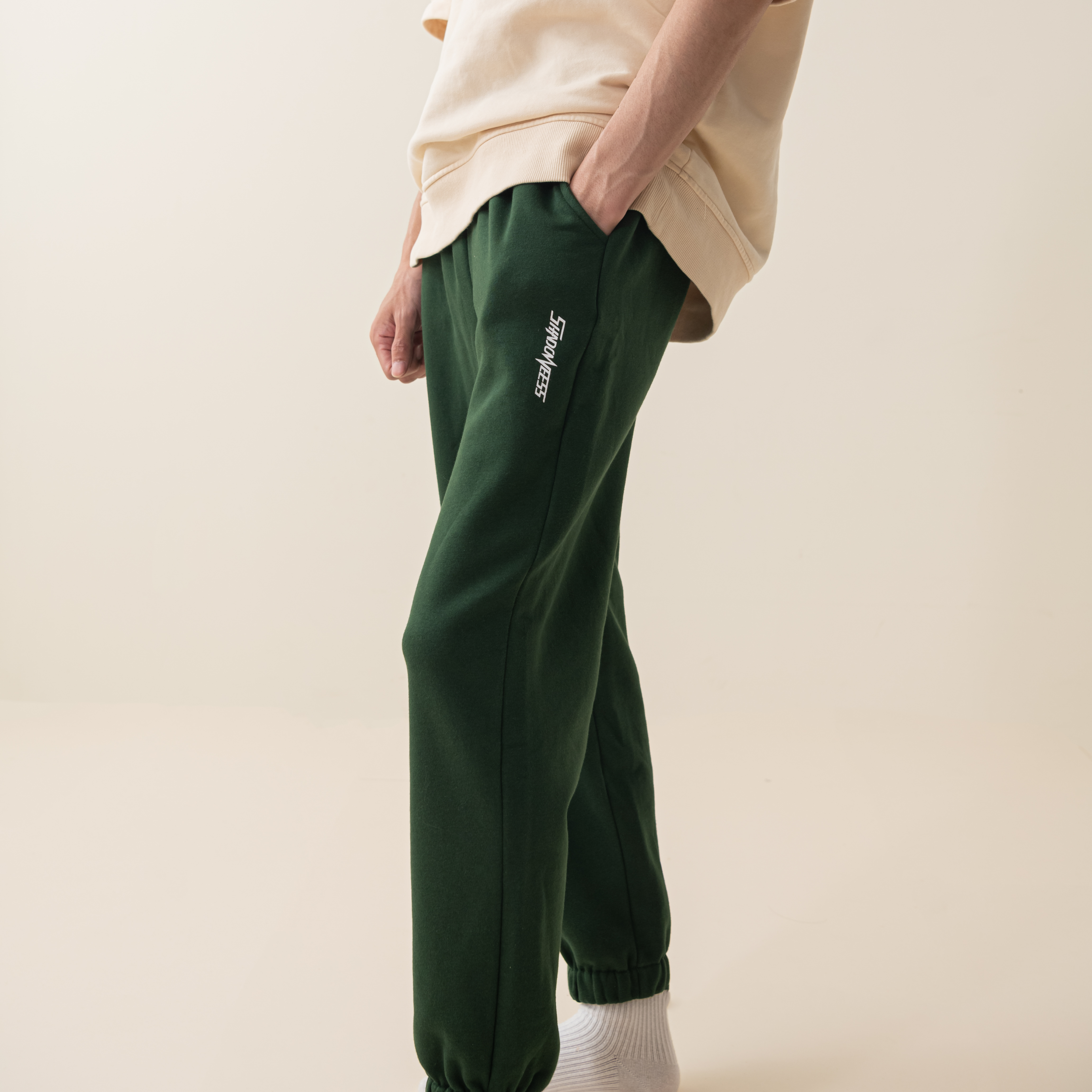 【古朴】休闲裤宽松抓绒男士运动裤束脚家居裤加厚春秋秋季秋冬