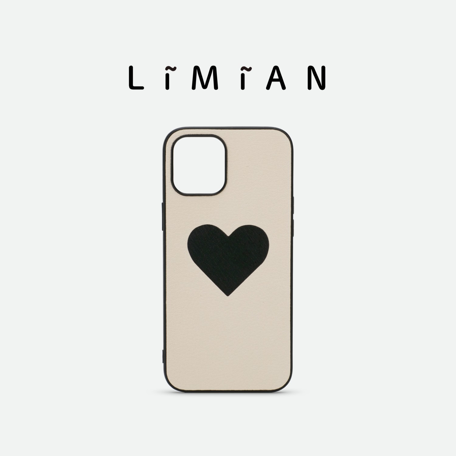 里面LM爱心手机壳定制真皮适用于iPhone手工简约个性可爱