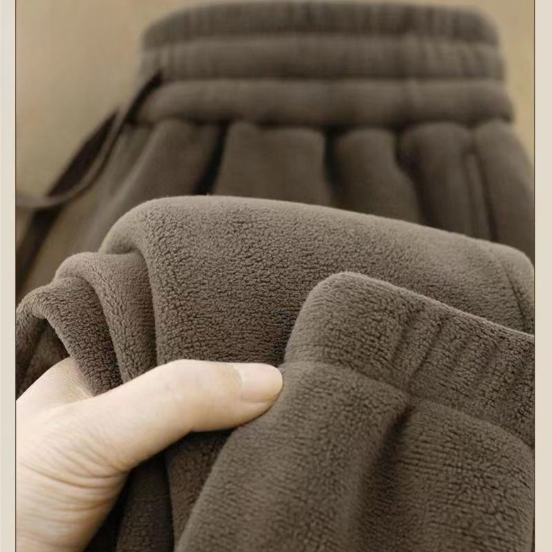 加绒男卫裤双面摇粒绒保暖休闲长裤男士休闲裤时尚加厚秋冬羊羔绒