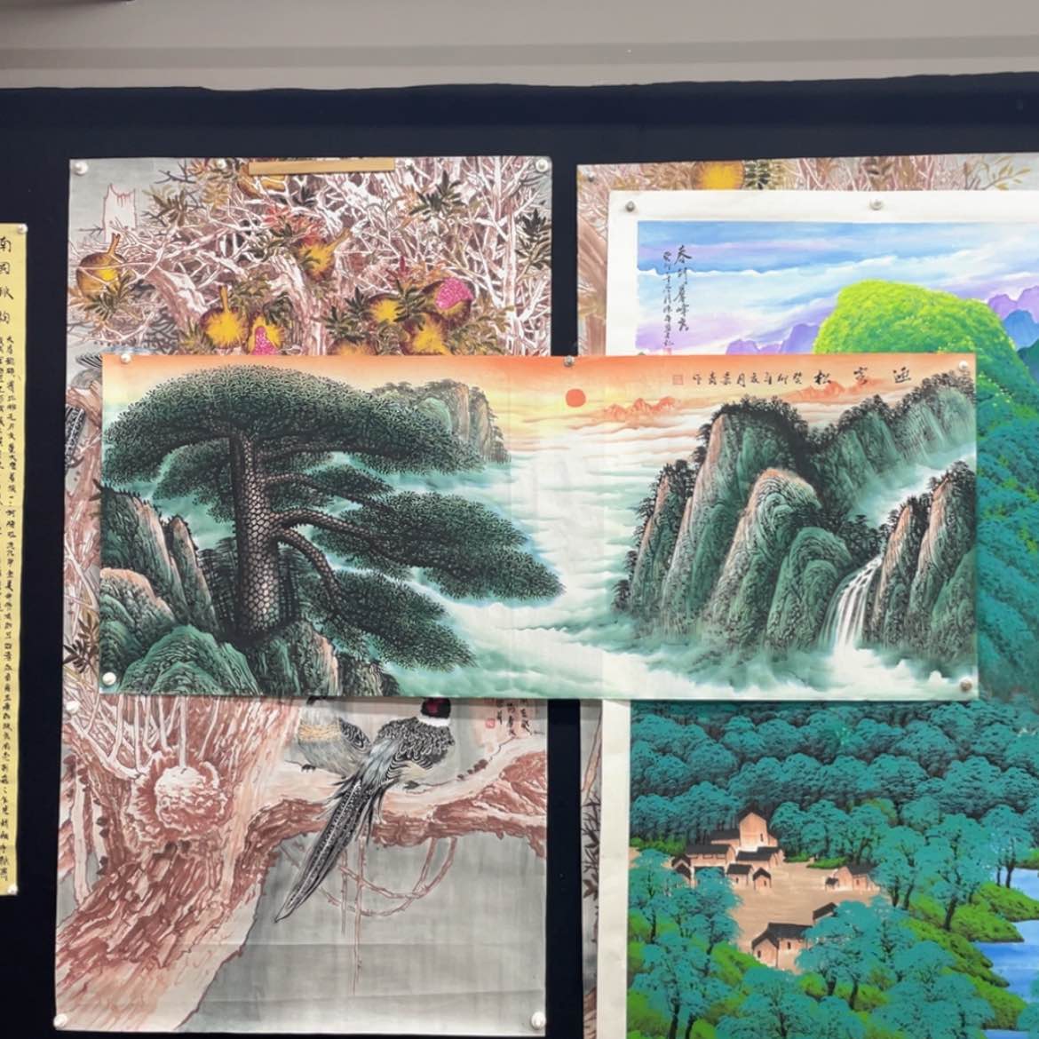 【闪购商品】绘画万***哥迎客松