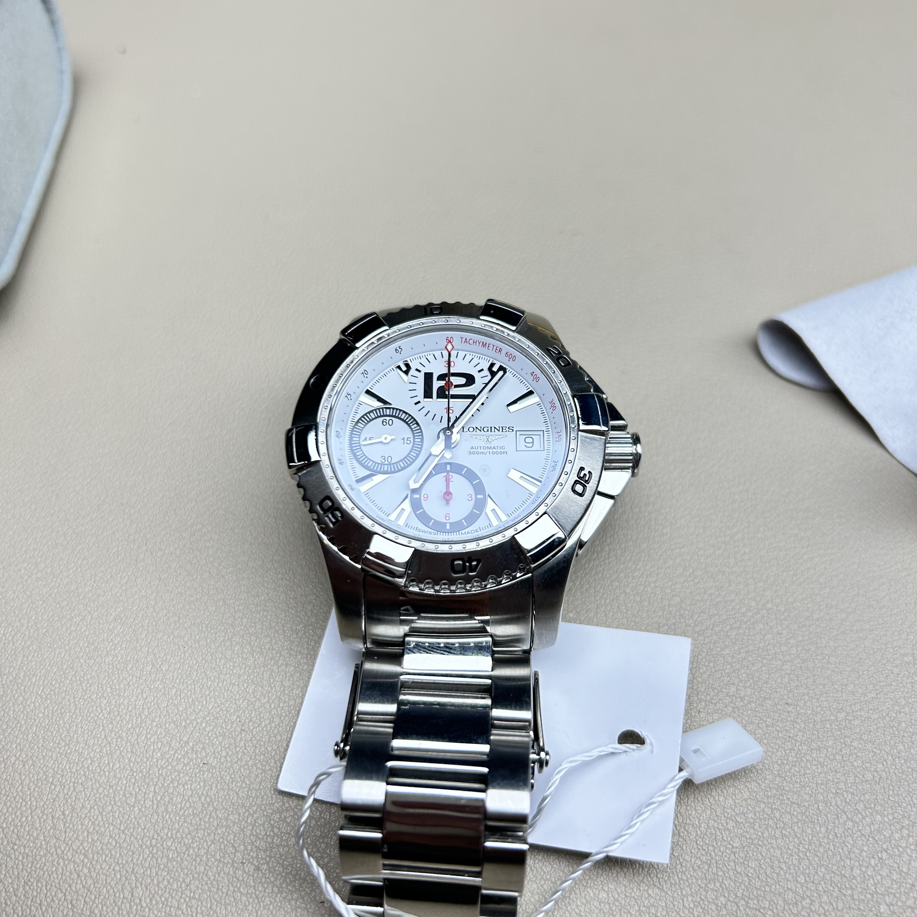 95新 Longines/浪琴 康卡斯系列/41 mm/ 机械 / 单表