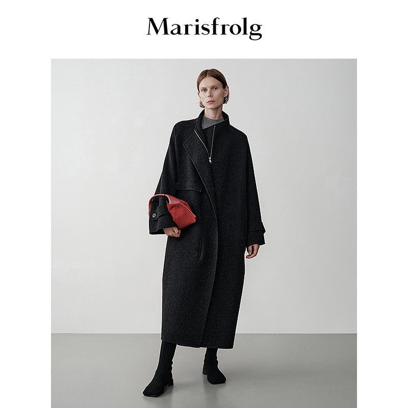 Marisfrolg玛丝菲尔秋冬毛呢女高级感A1EG4421D