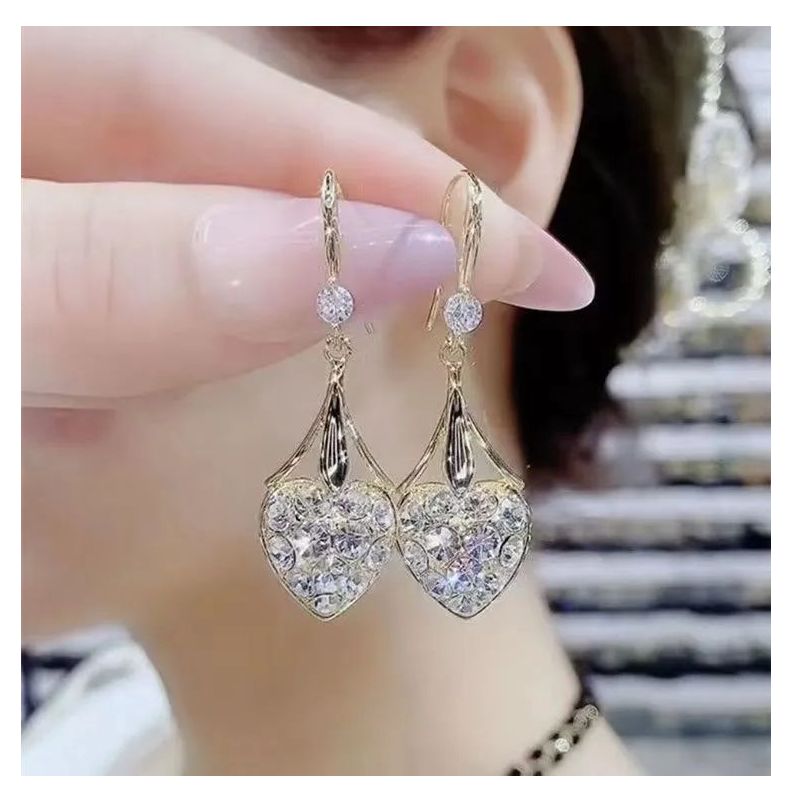 铜合金耳饰 优雅简单重工耳饰N1487A1