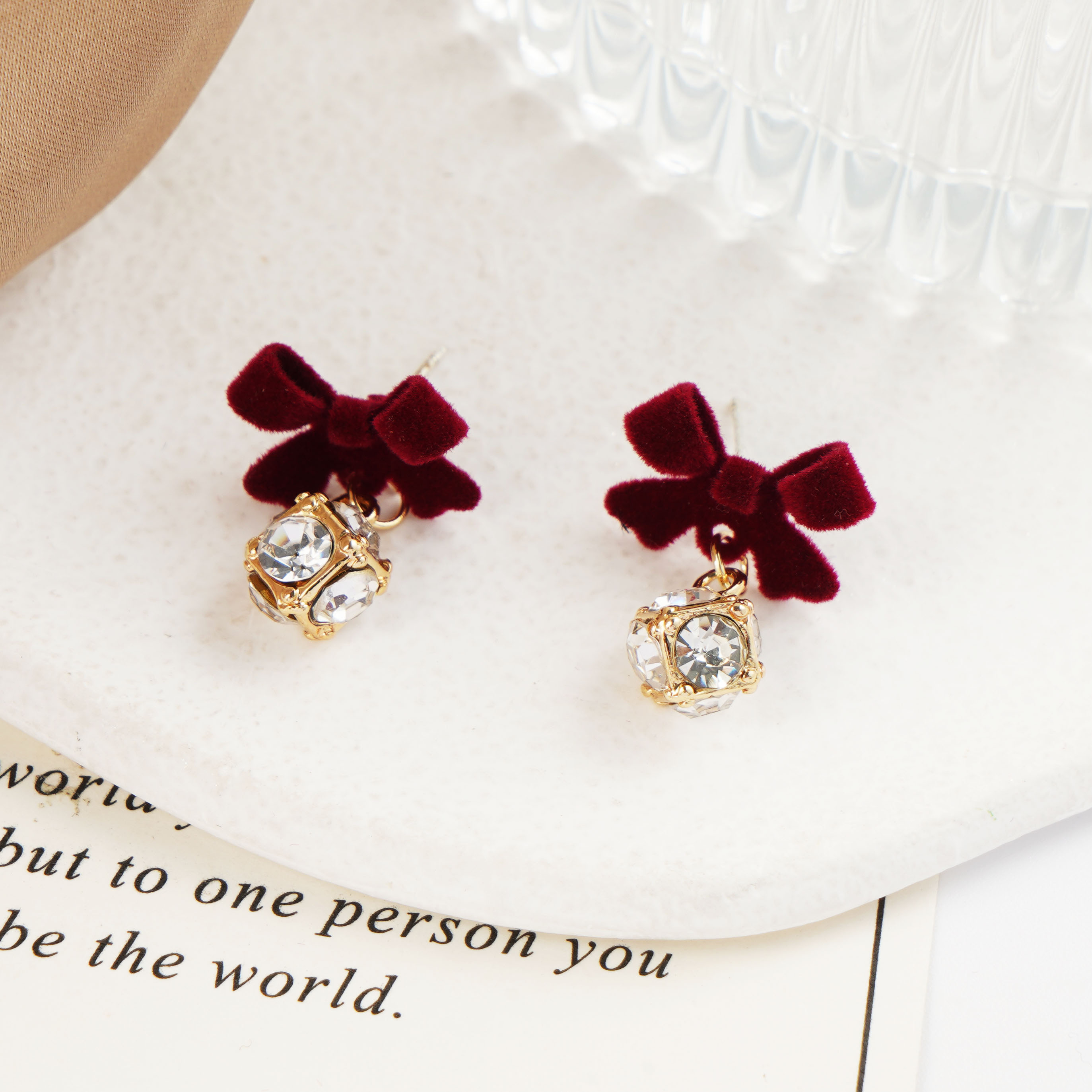 铜合金耳饰 （小玖）新年耳环女新款耳饰气质百搭耳钉女N1303