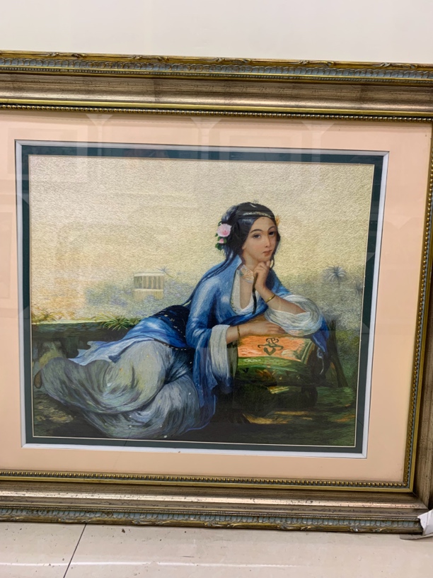 手工苏绣挂画刺绣西方油画风格送礼装饰收藏