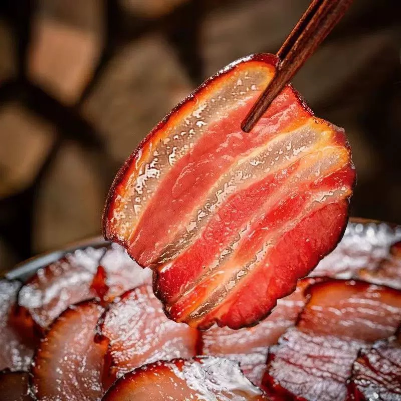 【雷麻子】贵州农村熟食土猪青冈柴烟熏腊肉