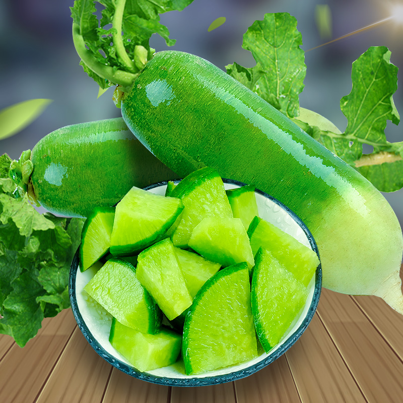 潍坊水果萝卜青多汁微辣爽口自产自销沙窝青萝卜产地直发三农专属