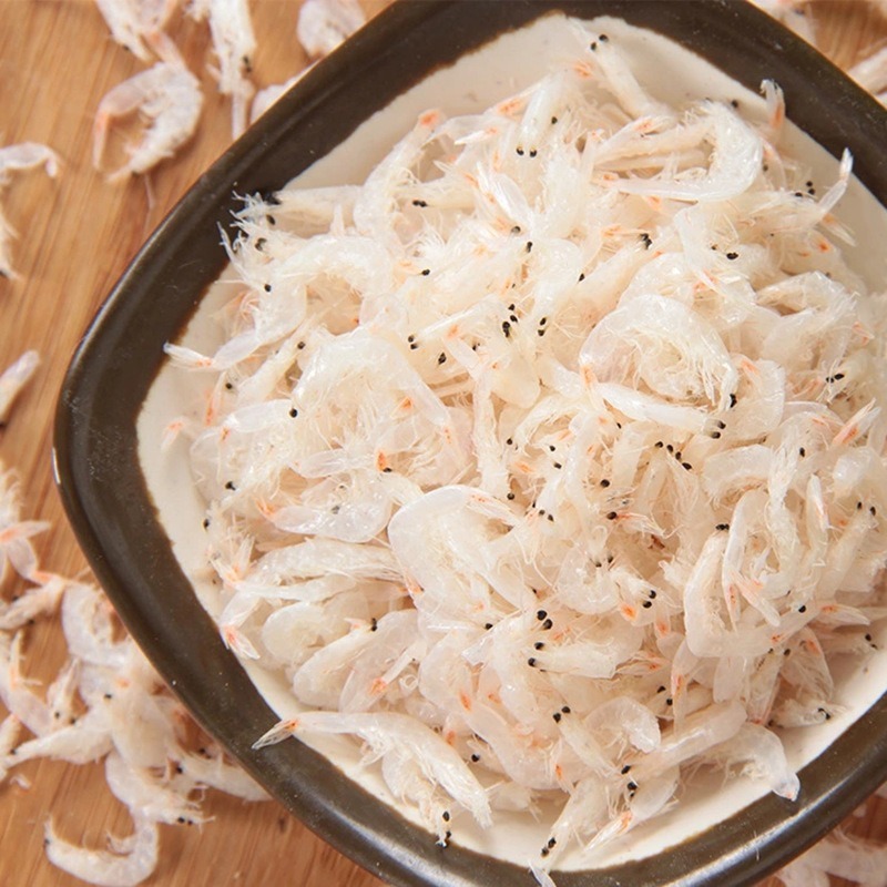 yuzhiyu/鱼之语【淡干生虾皮】无添加婴儿宝宝补钙辅食散装烤虾皮