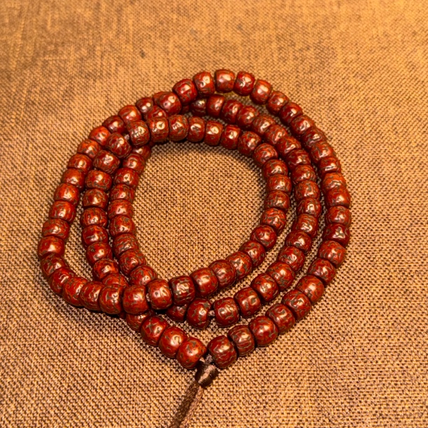 金刚菩提念珠佛珠108颗藏区回流玉化包浆醇厚