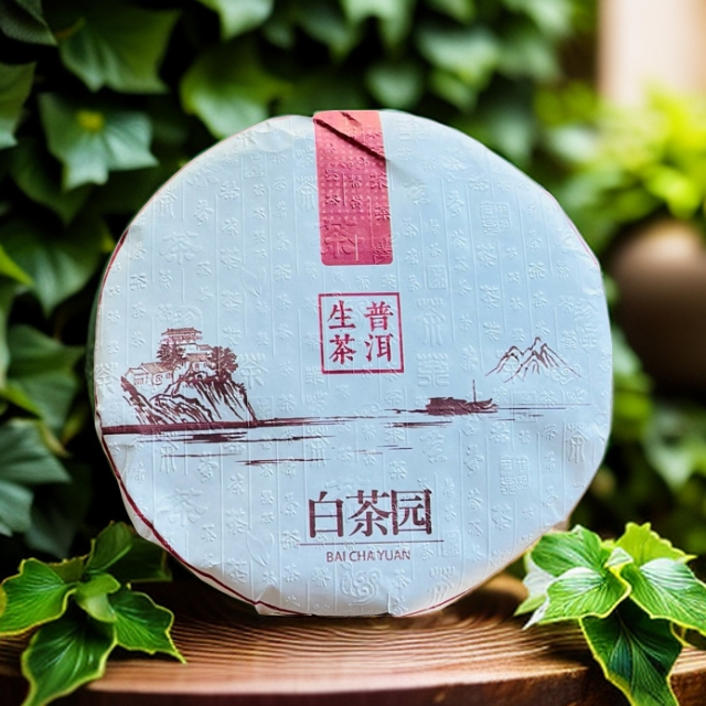 【林汐茶语•白茶园】2018年白茶园普洱生茶饼茶200g