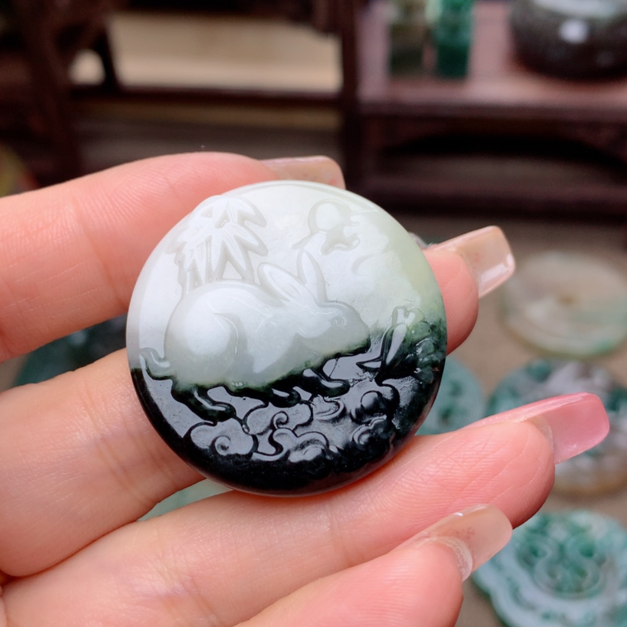 【闪购商品】独山玉颈饰未镶嵌素***尘