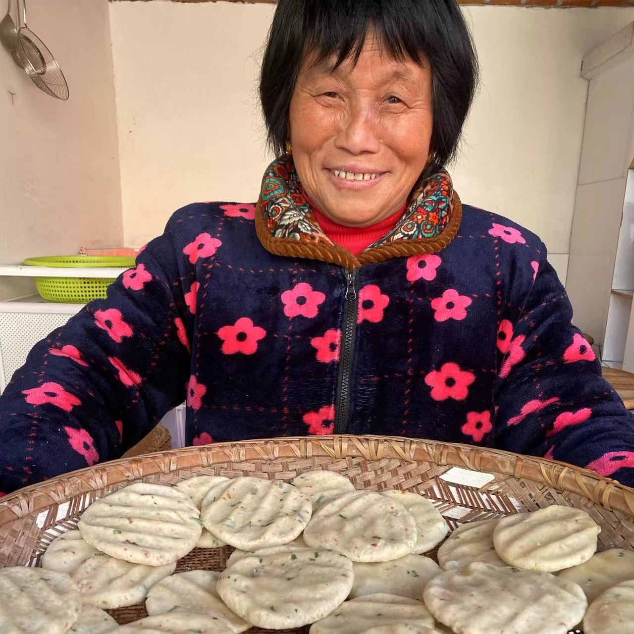 安徽特产蒿子粑粑农家手工自制原味营养食用油炸煎(12个袋500克)