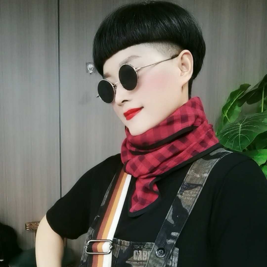 原创春夏秋冬百搭棉麻系格子围巾