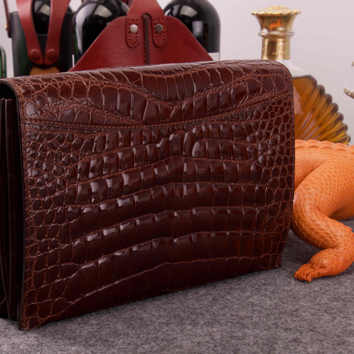 尼罗鳄高光拱珠工艺夹包