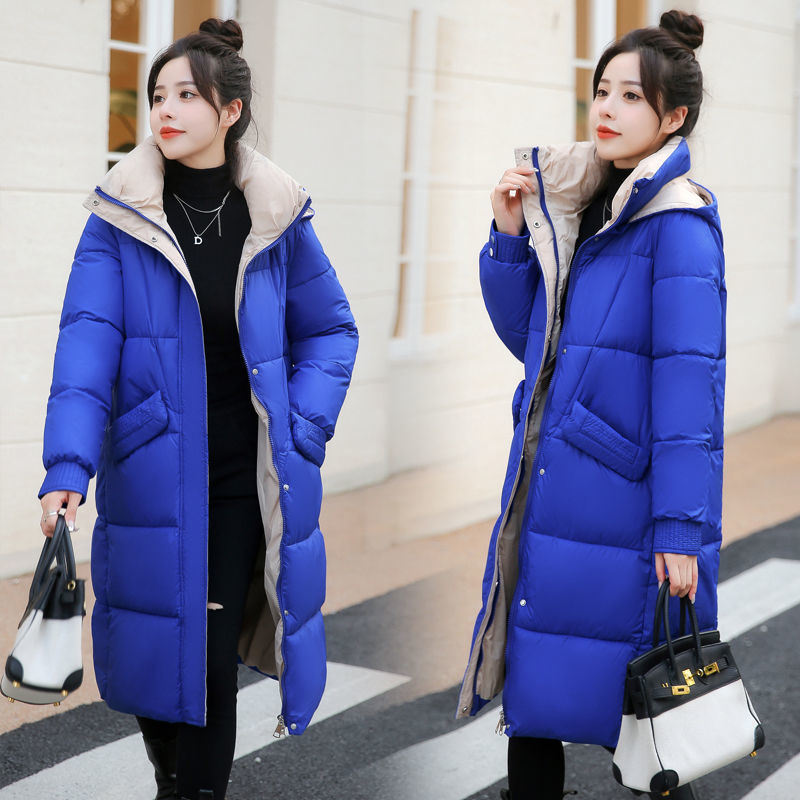 反季大棉服女2023年冬装韩版过膝棉袄长款加厚保暖棉衣长外套潮
