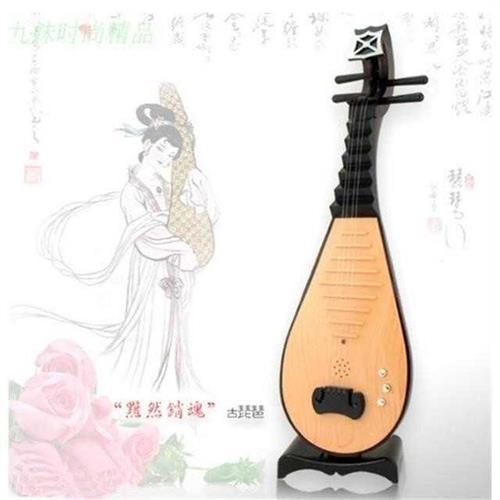 儿童乐器初学可弹奏琵琶 仿真小琵琶玩具 摄影道具幼儿园乐器