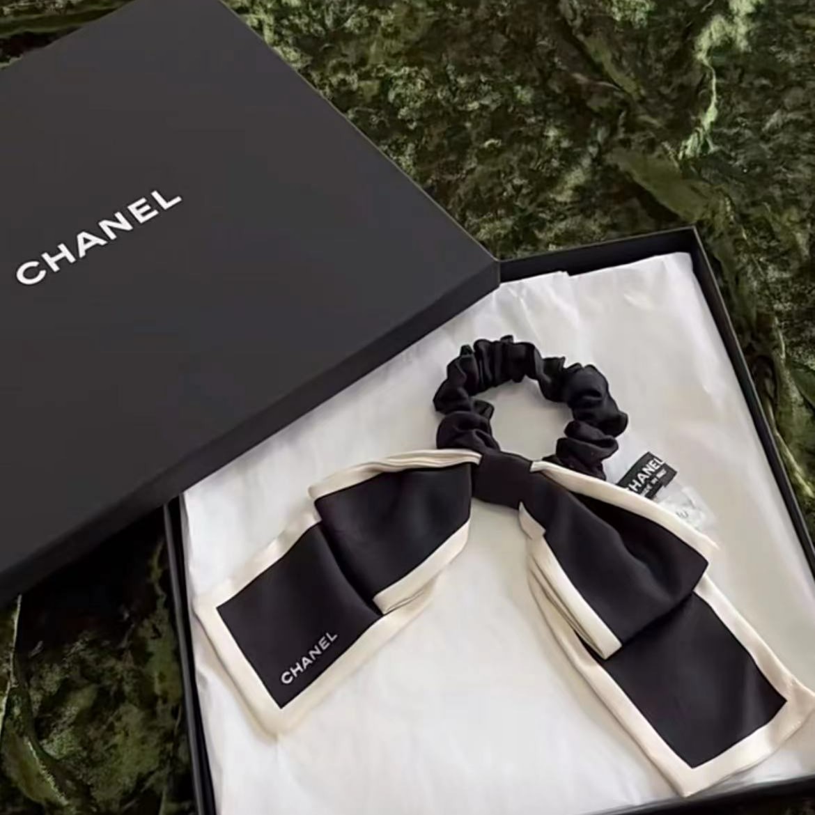 全新未使用  chanel 丝巾蝴蝶结发带 4199597