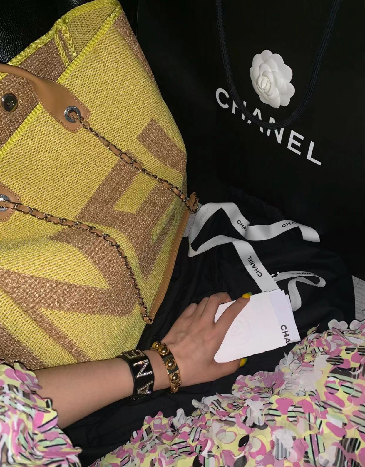 95新  Chanel 沙滩包 27开 3723526 底长35