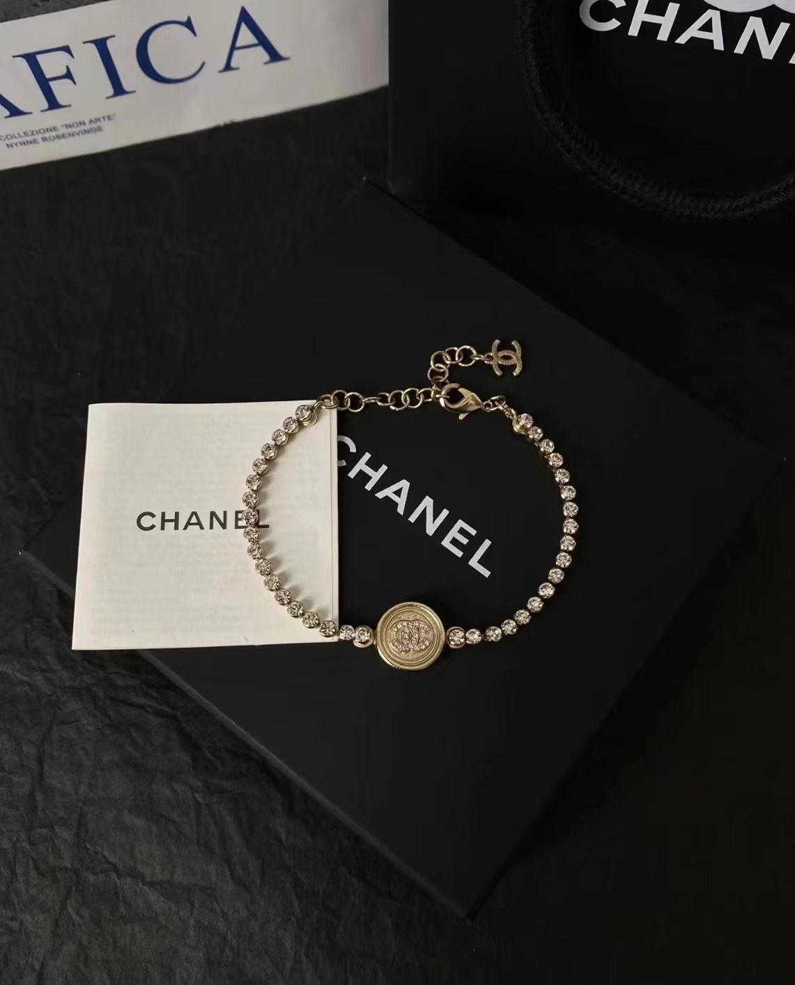95新 Chanel/香奈儿 钻钻双C金币手链 8915966