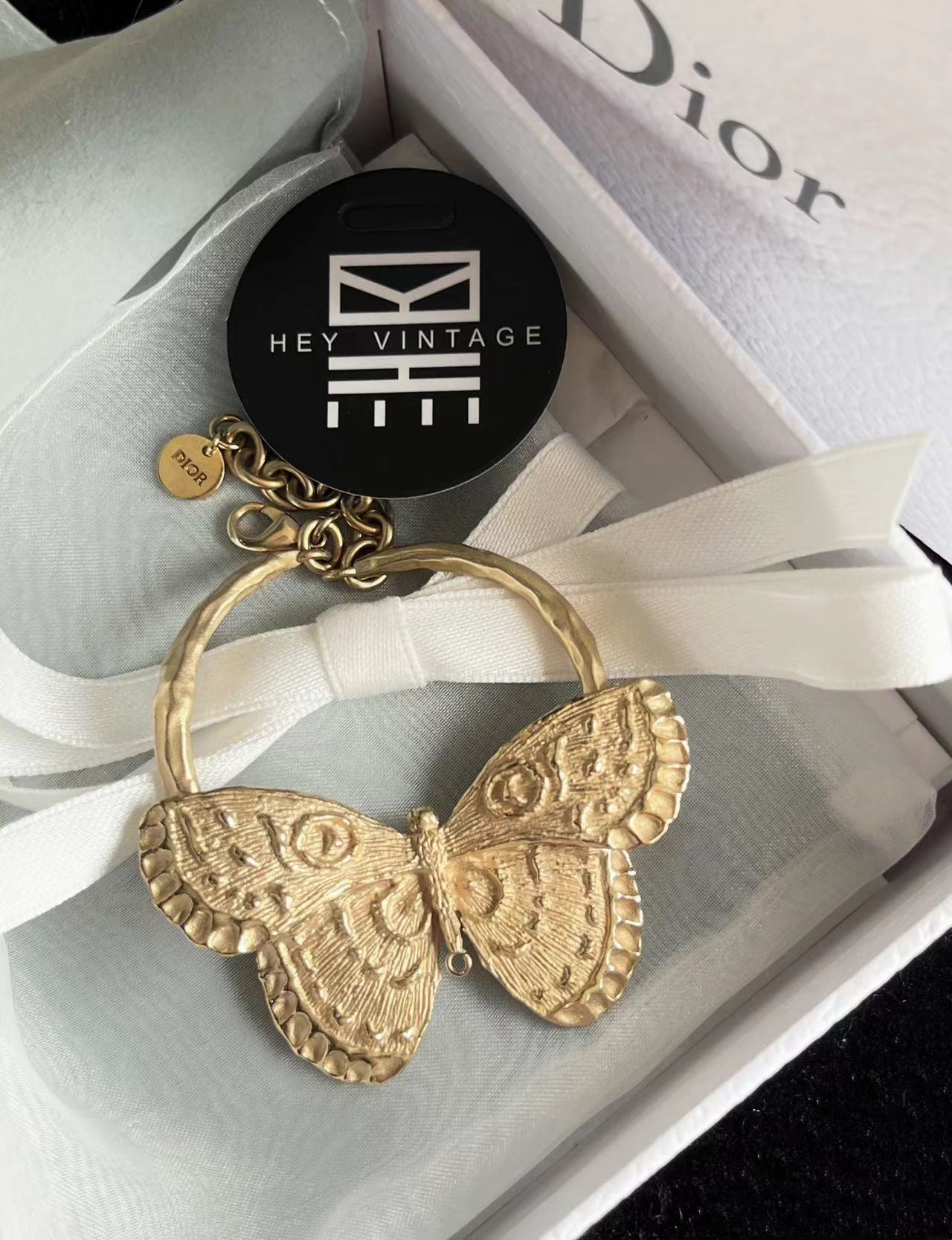 95新  黑黑中古/Dior 蝴蝶手链 8269379