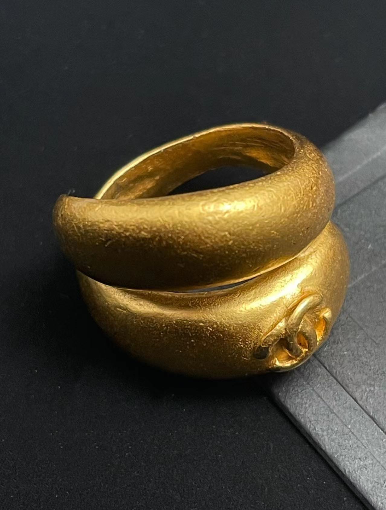 95新 Chanel/香奈儿 金色戒指 53码数 6726313