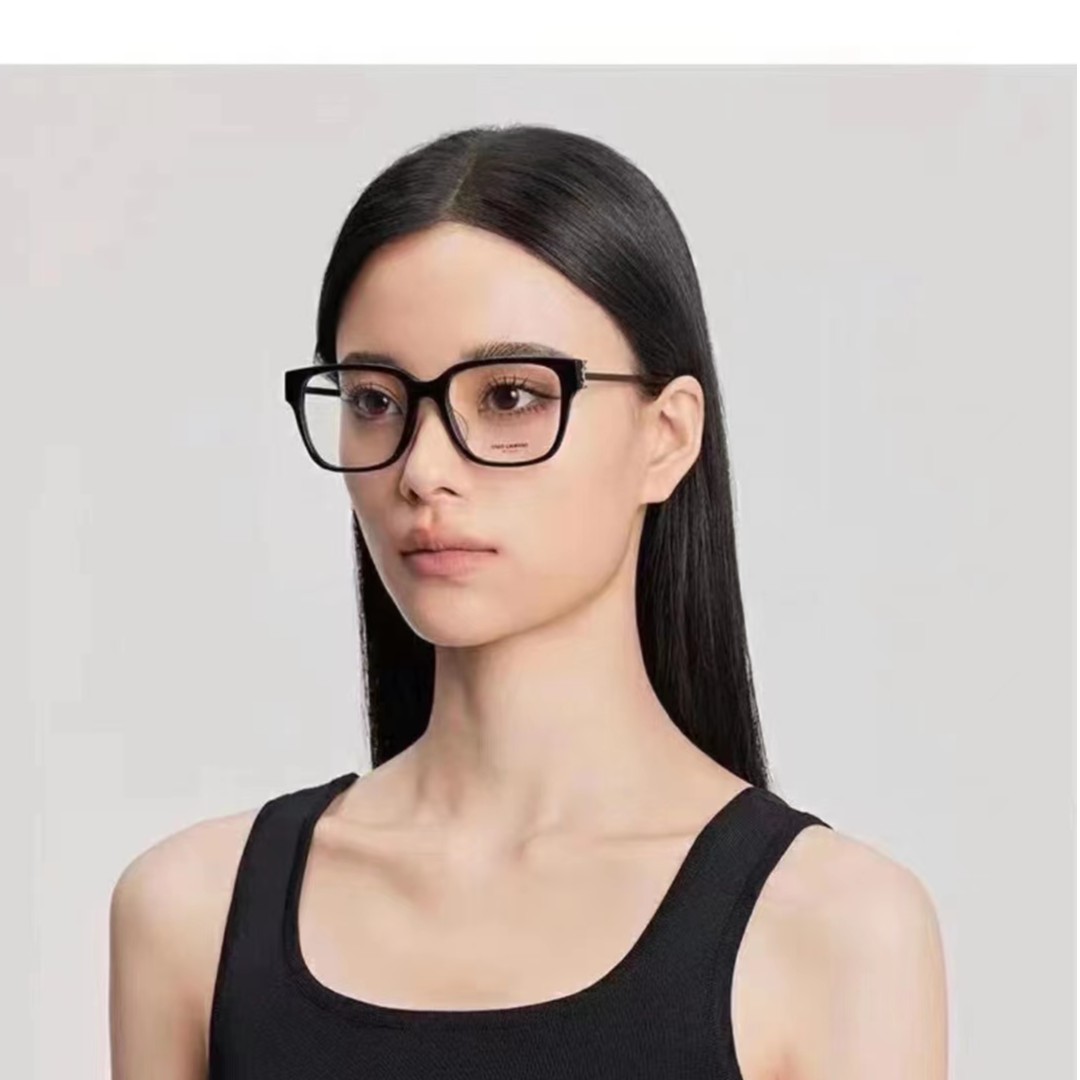 95新  ysl 平光镜黑金 4279247