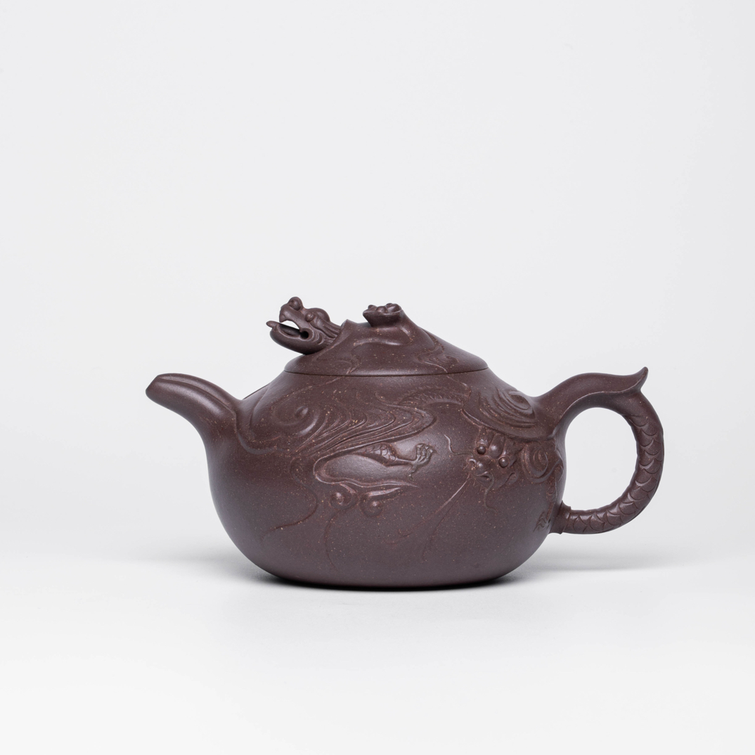 崔飞 云龙壶 天青泥 420CC 全手 