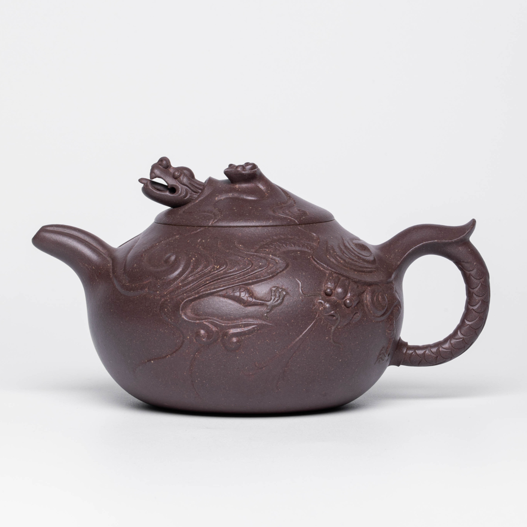 崔飞 云龙壶 天青泥 420CC 全手 