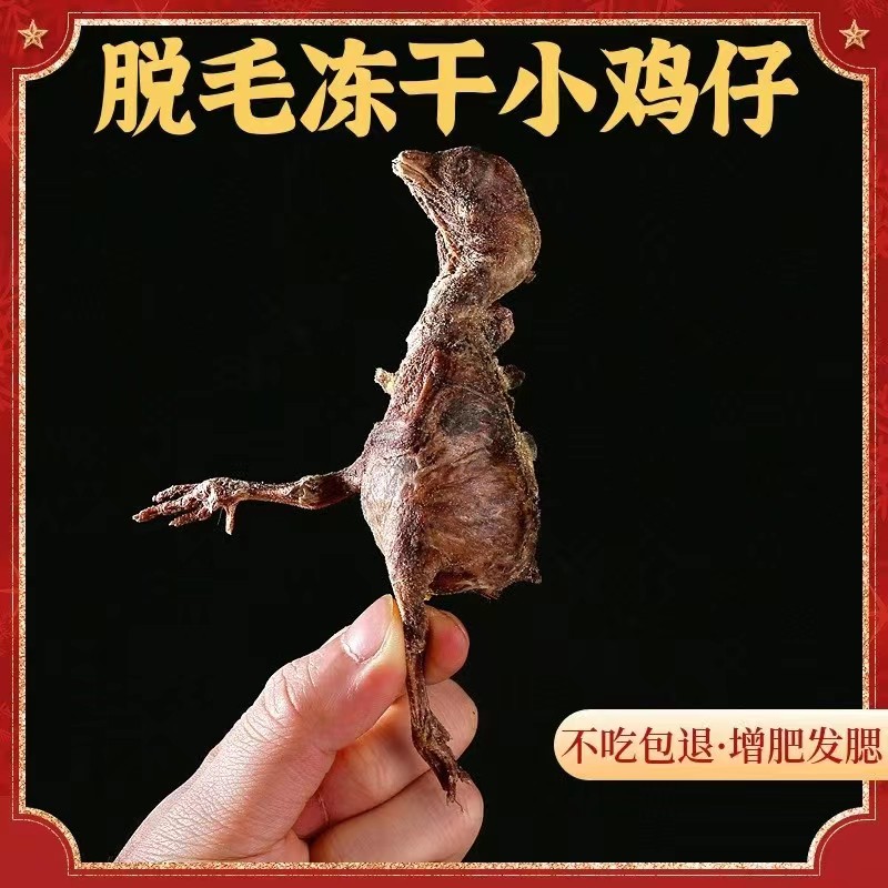 萌宠生骨肉干小鸡仔成幼猫粮零食冻干鸡仔营养洁齿增肥发腮宠物猫