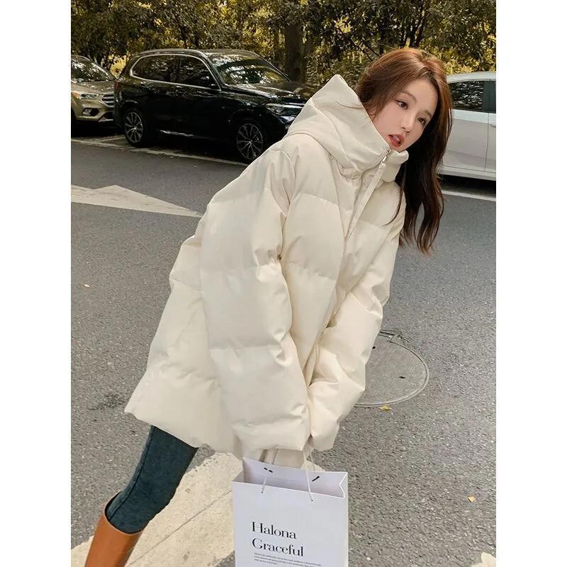 波司澄羽绒服新款爆款羽绒女士女款年韩版宽松龟背廓形季中长款加