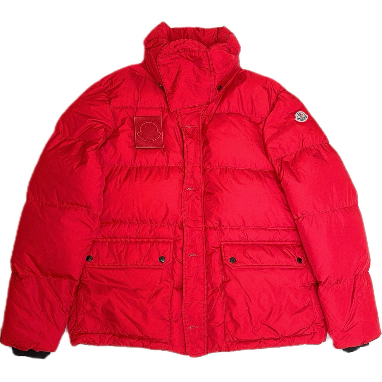 5码/98新/Moncler/蒙可睐 红色袖标款羽绒服/mj00710