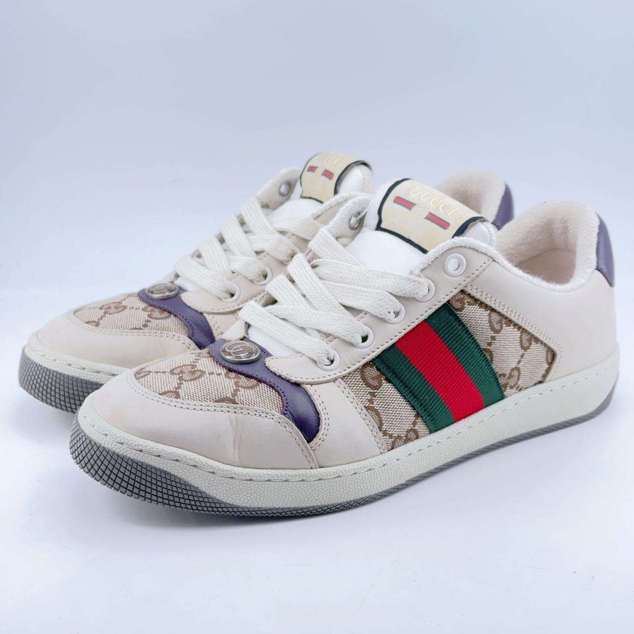 37码/98新/gucci /古驰紫尾小脏鞋mj02029