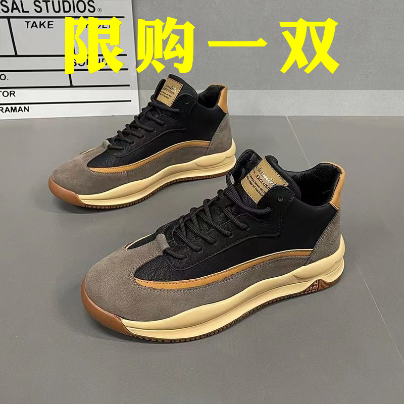鸿官方正品克尔飞尘星男鞋冬季新款潮流百搭低帮鞋男款高档休闲鞋