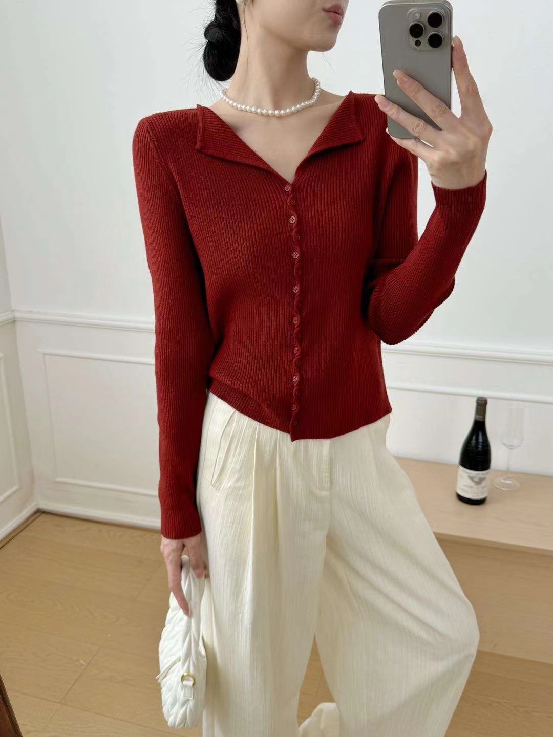 2024年春秋新款时尚弹力针织衫