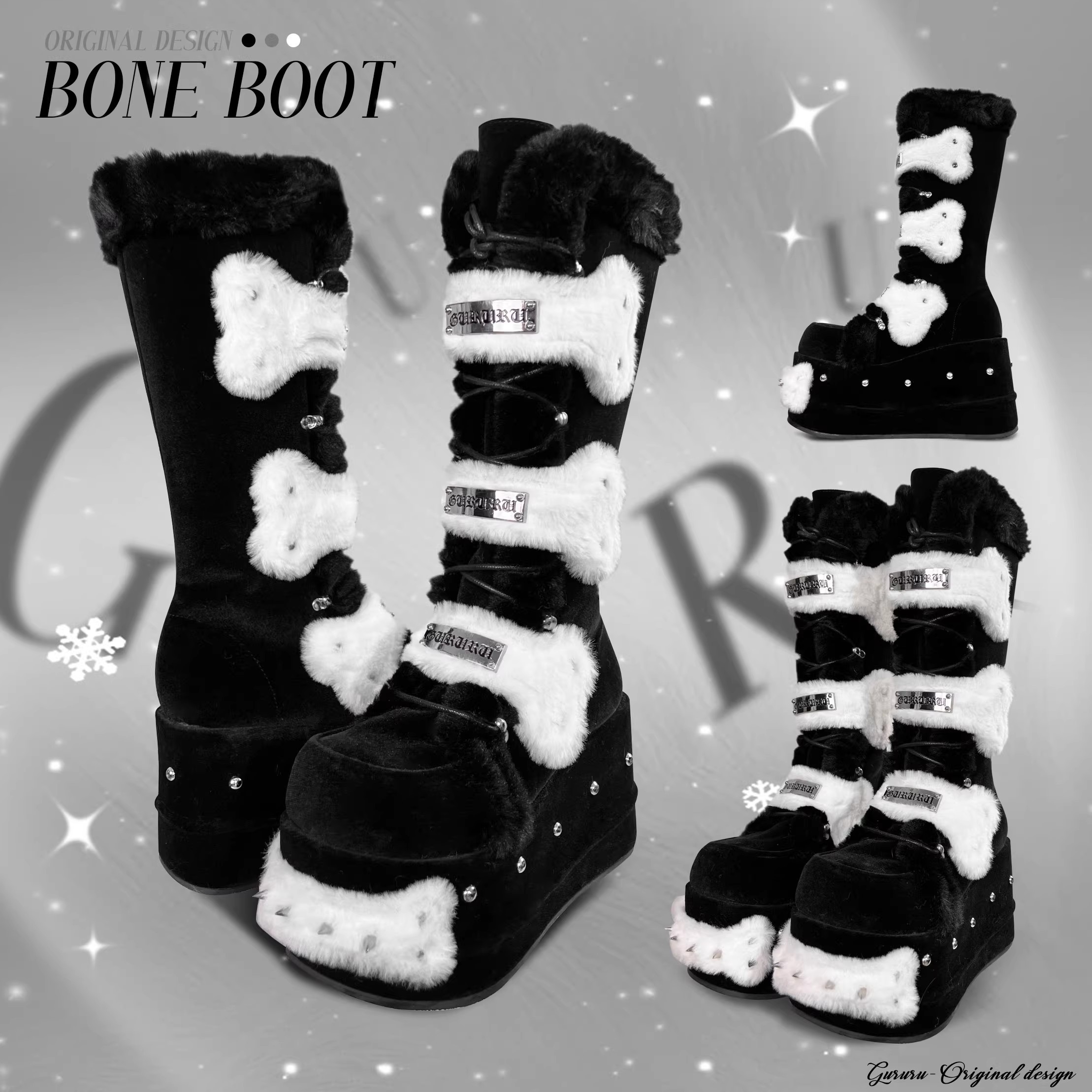 GURURU【微瑕现货】咕噜噜店铺粉丝福利瑕疵品  B短靴/长筒靴款