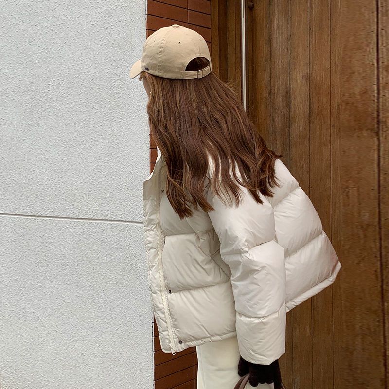 雪中飞韩版羽绒服女短款2022年新款加厚时尚小个子冬季宽松白鸭绒
