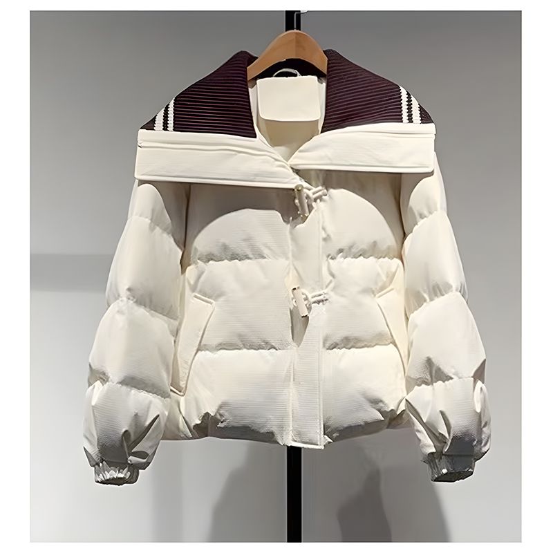 雪中飞冬季服女2023新款翻领设计上档次外套加厚宽松棉衣高档棉袄