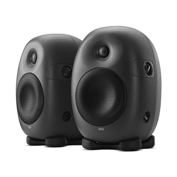 惠威X5高保真5英寸桌面有源电子分频监听音箱黑色立体录音室广播