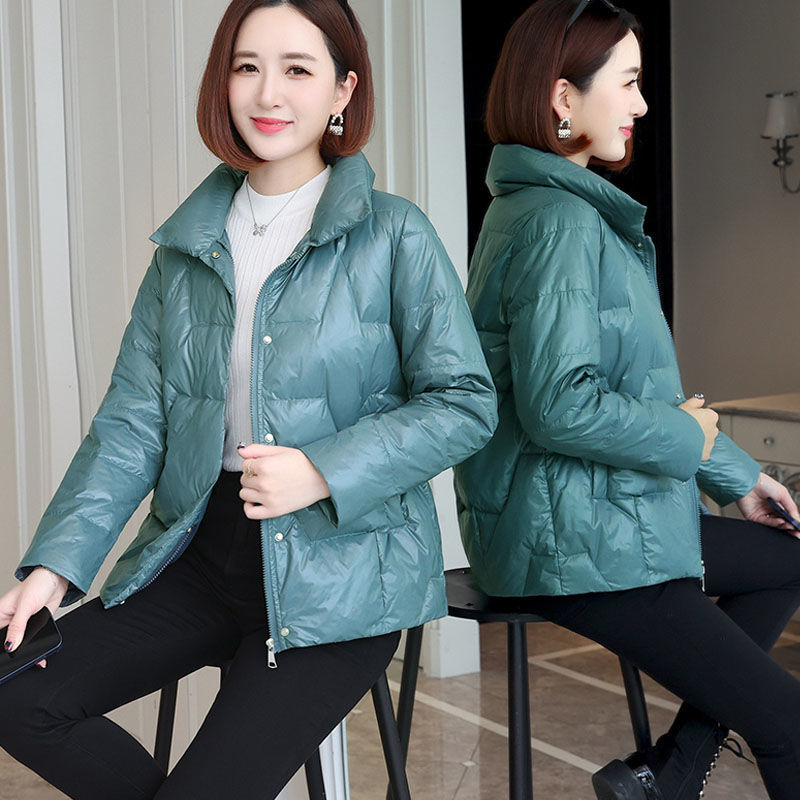 江红小羽绒服女短款2023年冬季时尚轻薄女士羽绒羽绒服小个子妈