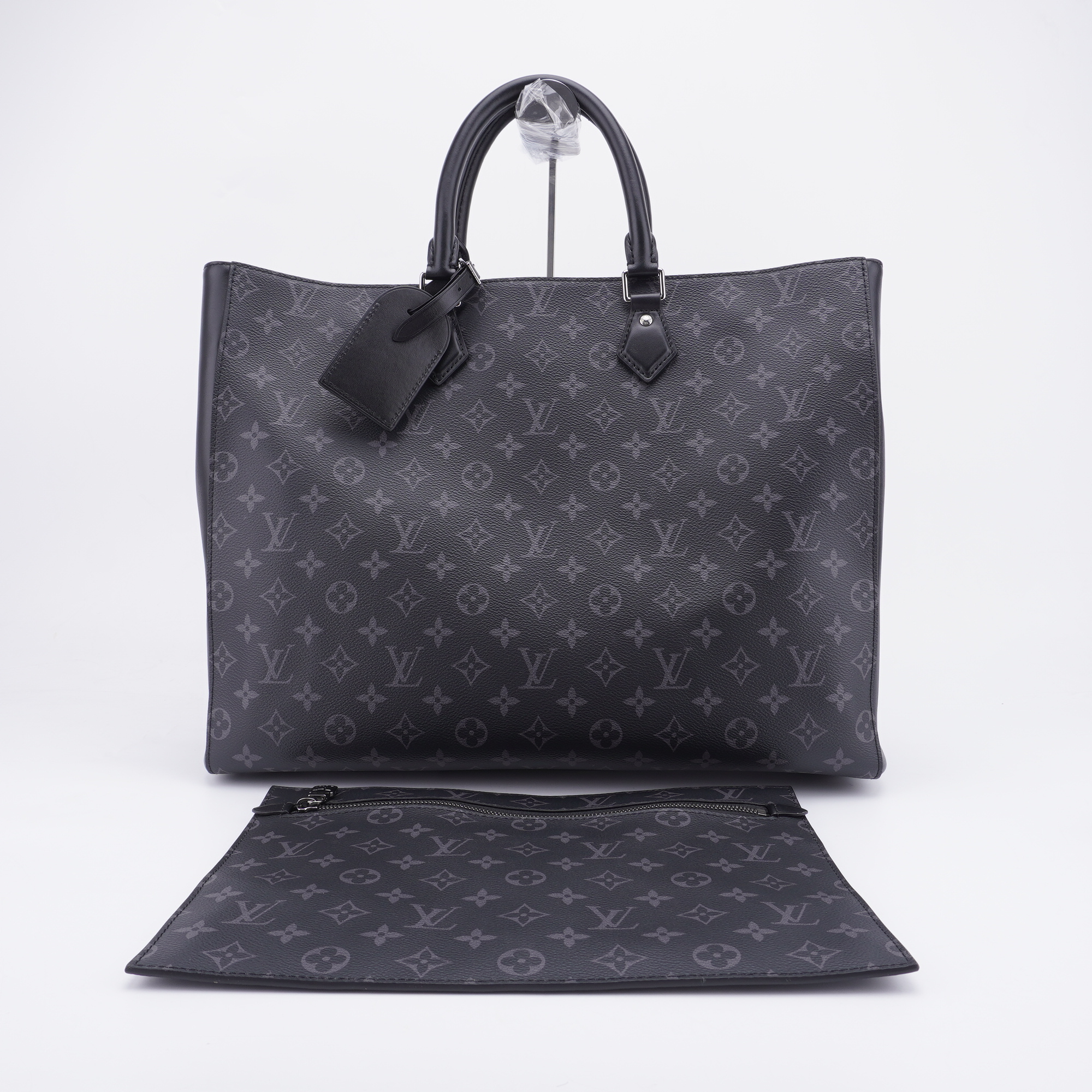 95新 LouisVuitton/路易威登 LV黑老花托特包手提包 D076