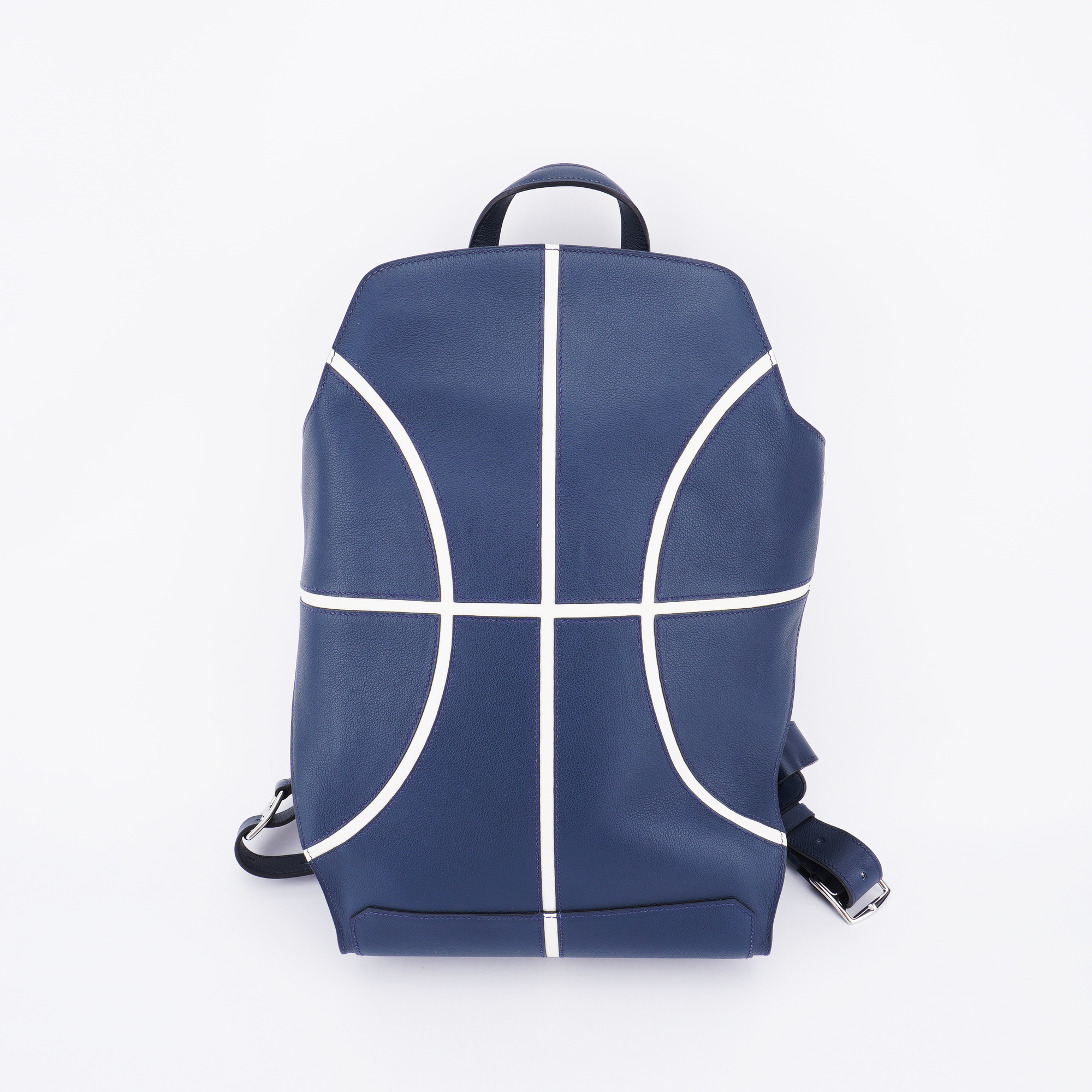 95新  98新爱马仕男士藏青色Cityback 27篮球双肩包27/42/11 E357