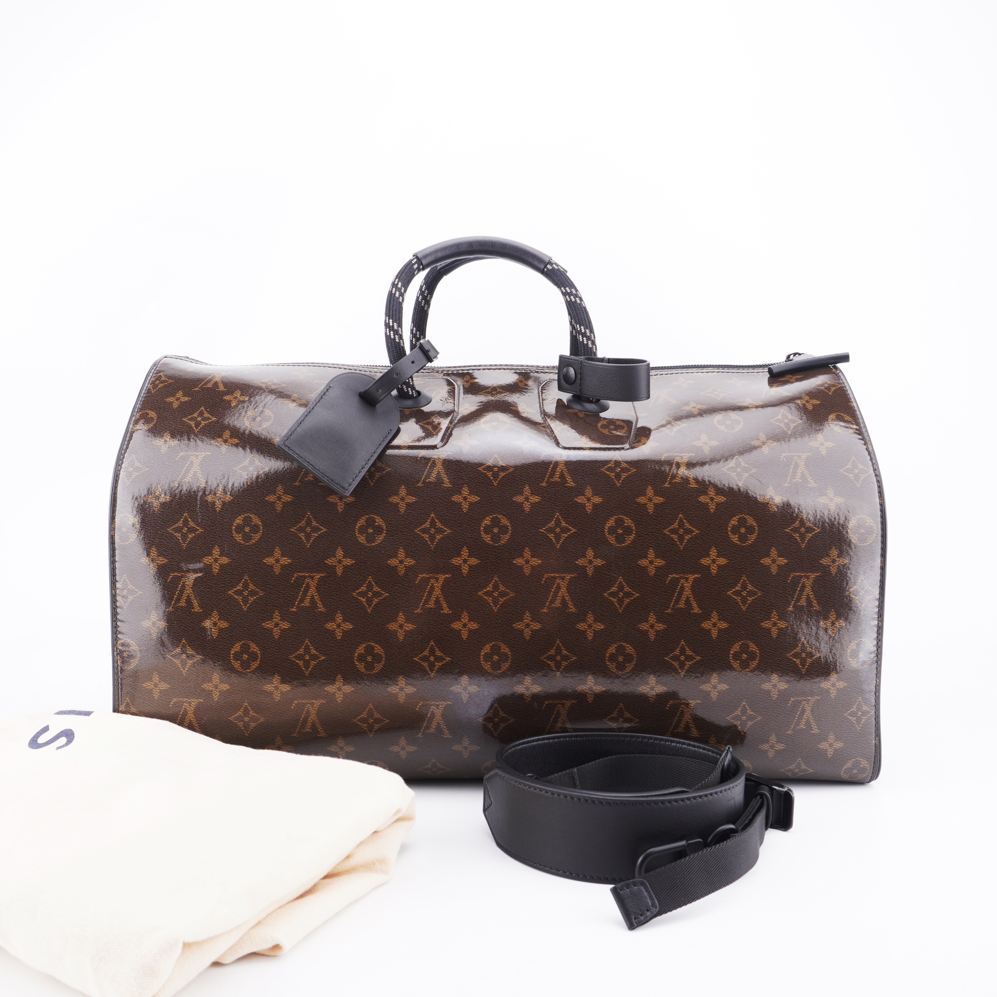 99新 LouisVuitton/路易威登 果冻胶keepall 50 旅行袋 E909