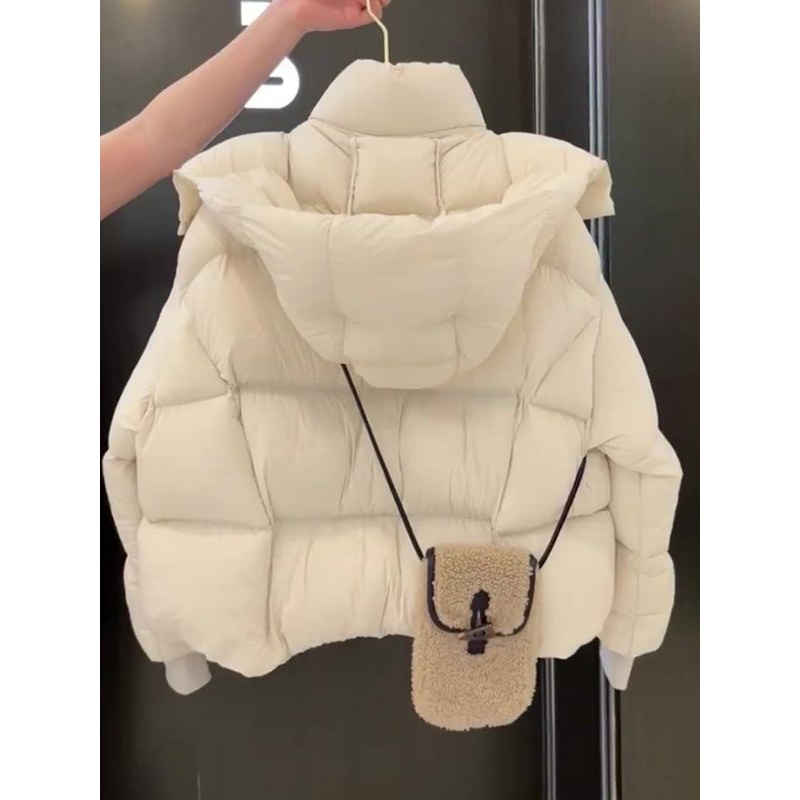 爆款冬季羽绒服女2023新款今年流行面包服小香风高级感超好看短款