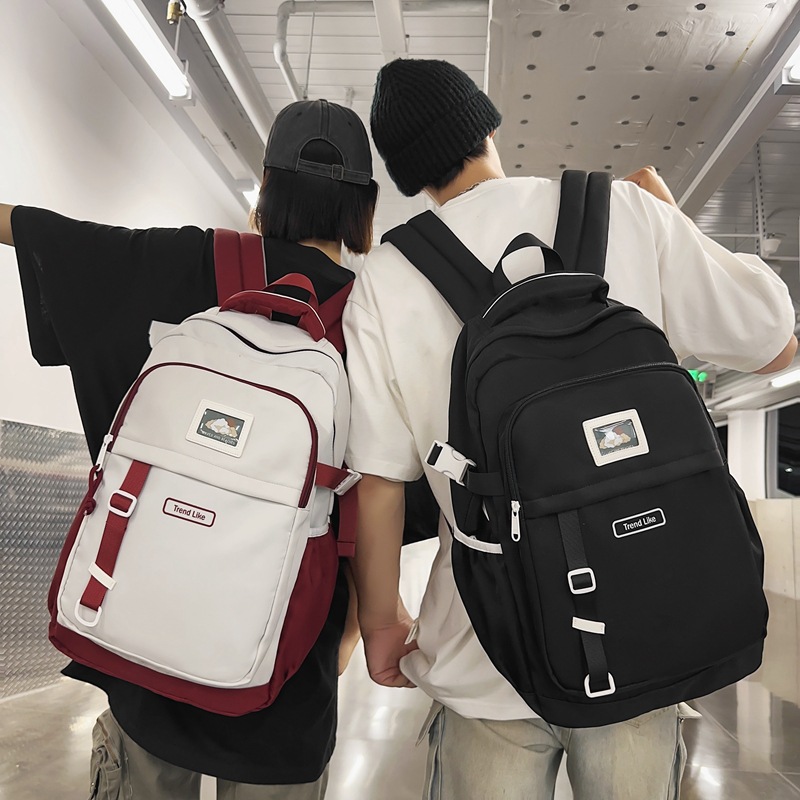 书包高中生大容量休闲双肩包超轻减负背包school bag学生书包2