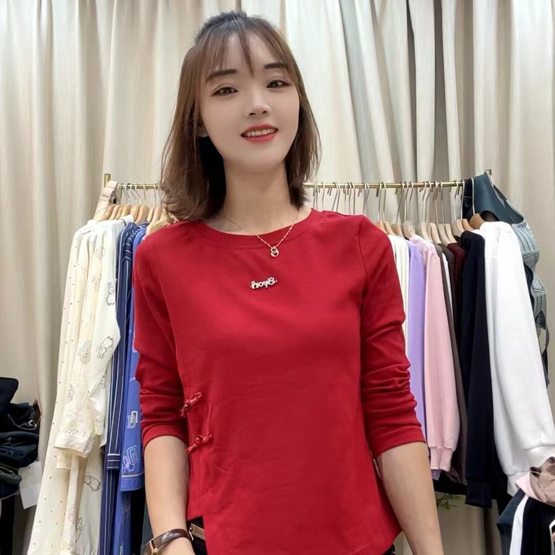 7020款国风～小个子特色圆领时尚长袖T恤
